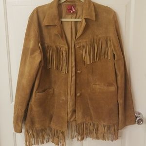 Genuine Leather Fringe Jacket